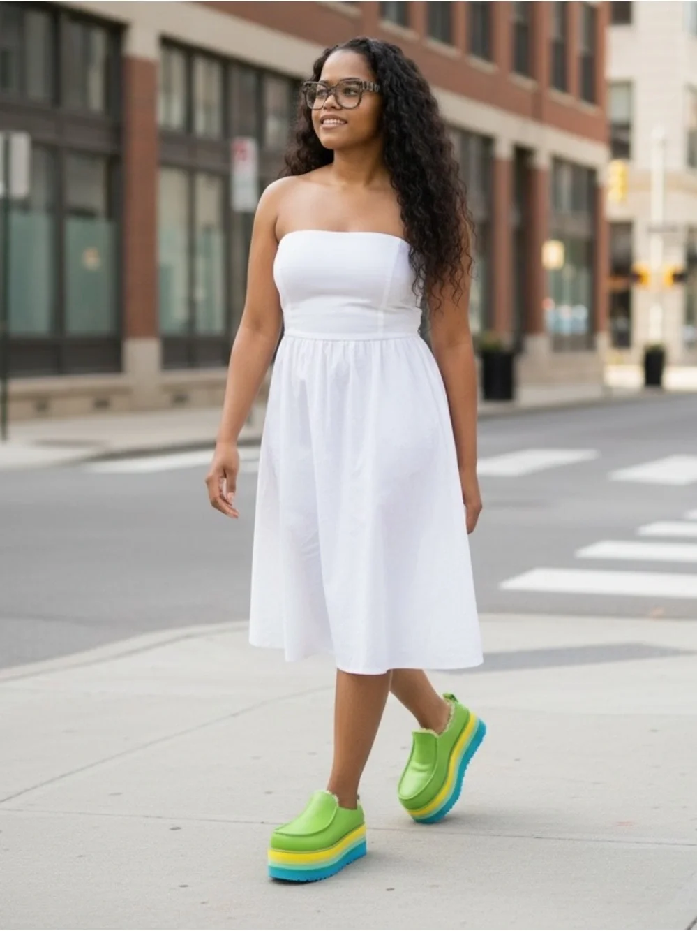 UGG® x ALOK’s URSeen Collection: UNISEX Lime Green Platforms (NWOB)
